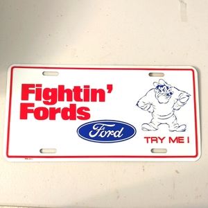 Fightin Fords license plate